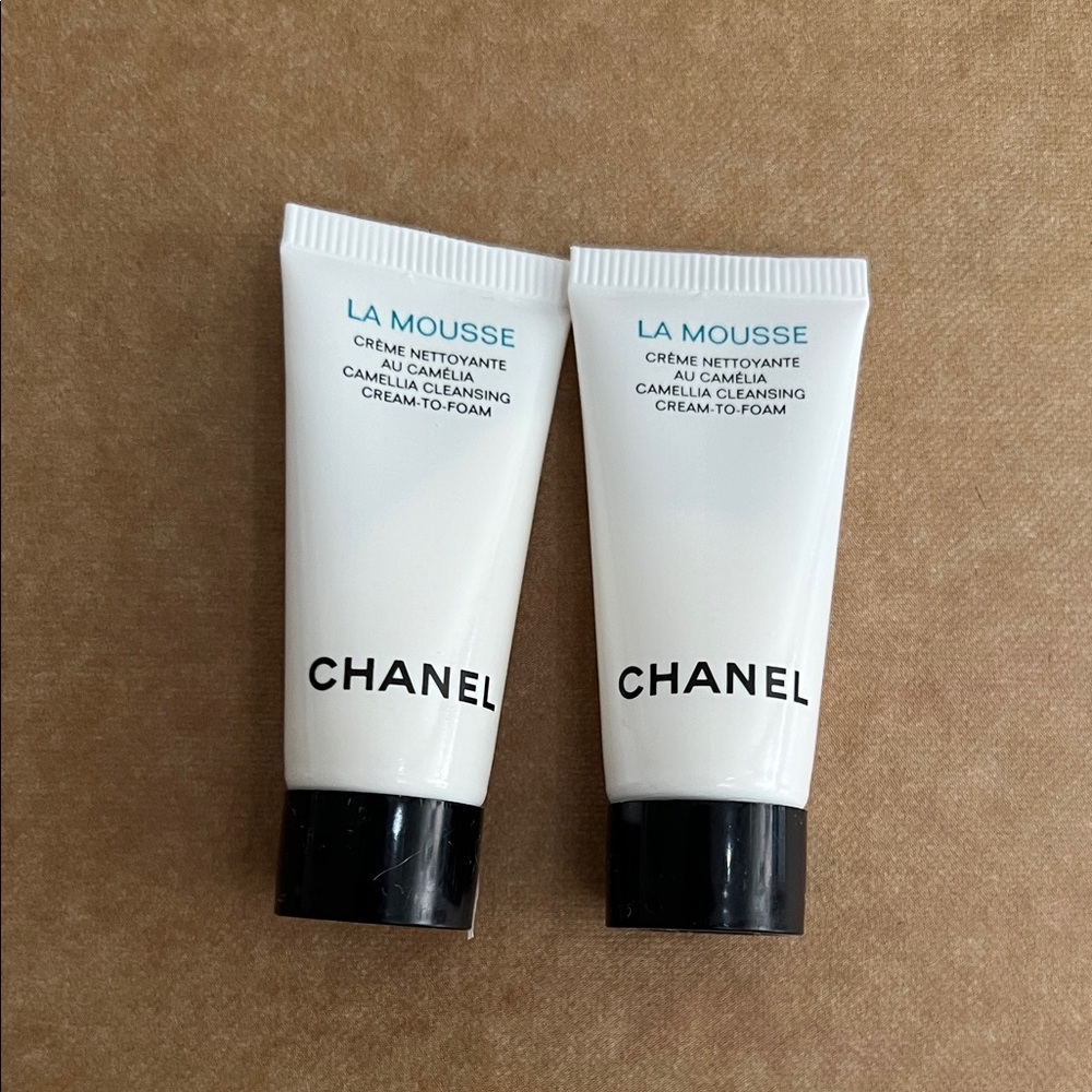 Set of 2 - CHANEL La Mousse Cream-to-Foam Cleanser Samples - 5ml each